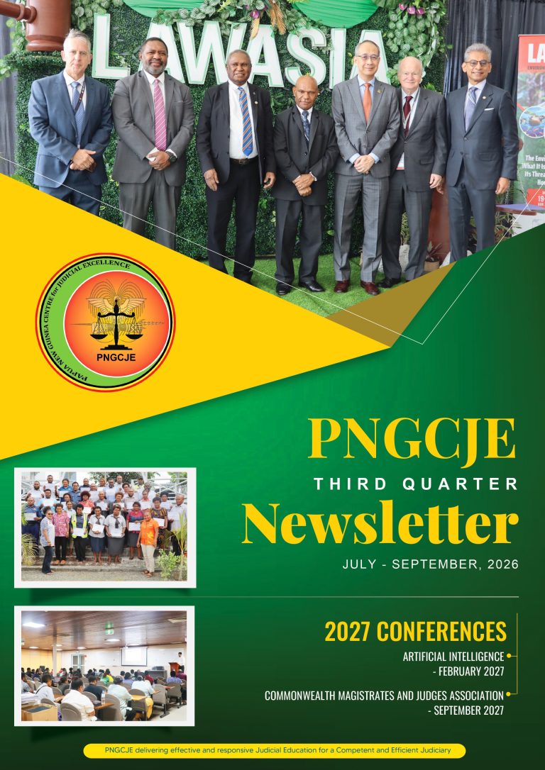 PNGCJE THIRD QUARTER NEWSLETTER